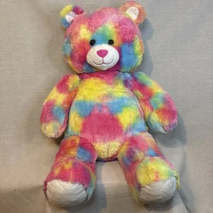 Build A Bear Jumbo 36" Rainbow Bear Very Rare Giant Plush Excellent Condition - Picture 1 of 14