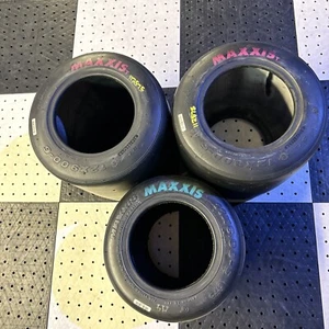 3 MAXXIS HT3 Go Kart Racing Tires set - 12x9.00-6 11x6.00-6 Drift Trike Barstool - Picture 1 of 24