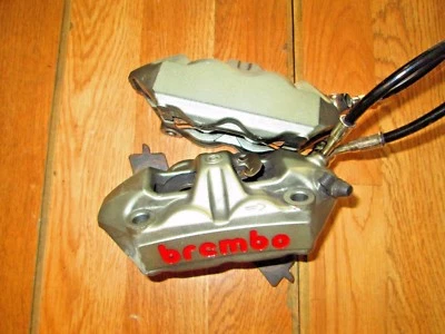 DUCATI BREMBO MONOBLOCK RADIAL MOUNT CALIPERS &  LINES 848-1198 hyperrmotard  - Image 1 of 4