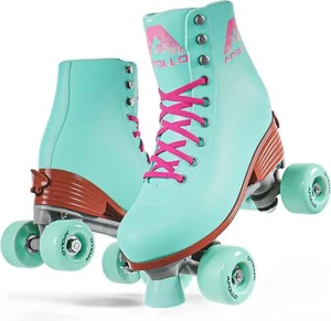Apollo Kids/Womens Roller Skates - Teal Pink - Various sizes - Adjustable - Picture 1 of 19