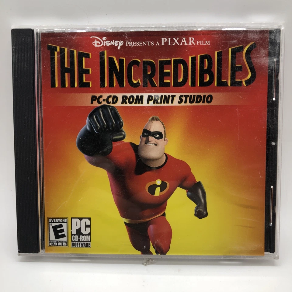 The Incredibles Print Studio Disney Pixar Win 98 Me XP - Image 1 of 4