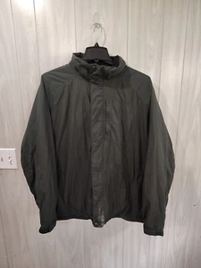 VTG 90s L.L. Bean Mens Removable Hood Classic Full Jacket Mens XL OFKDS Green - Picture 1 of 12