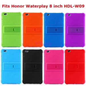 For Honor Waterplay 8" Tablet Silicone Protective Cover Shockproof Stand Case - Picture 1 of 21