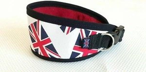 GREYHOUND / LURCHER coronación UNION JACK CUELLO FORRADO POLAR se adapta a 13" - 17" ;} - Imagen 1 de 1