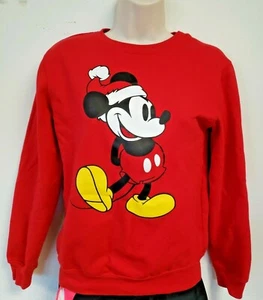 Disney Santa Mickey Mouse Sweatshirt Size XS - Picture 1 of 5