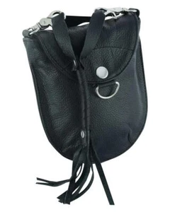 GoLeather GO1204 Ladies Motorcycle Small Leather Belt Clip Purse - Picture 1 of 4