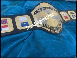 NWA Mid Atlantic Championship Belt 2mm Brass Brand New Wrestling Title - Picture 1 of 10