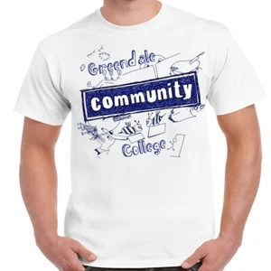 Greendale Community College White Adult Shirt - Picture 1 of 1