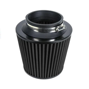 Universal 3.5'' High Flow Inlet Short Ram Cold Car Air Intake Cone Filter Mesh - Picture 1 of 10