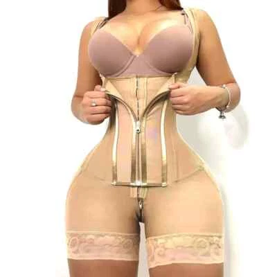 Faja moldeadora de cuerpo completo de alta compresión, bragas control de abdomen Foto 1 de 4