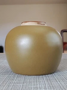 清雍正单色釉瓷器 茶叶末釉鳝鱼黄罐 Antique Chinese Yongzheng Yellow Tea Dust Glazed Porcelain Jar - Picture 1 of 24