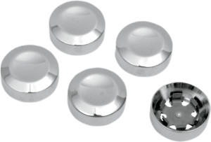 Chrome Rear Pulley Bolt Cover 5-Pack OE Repl 4387604 Harley Twin Cam Evo 93-20