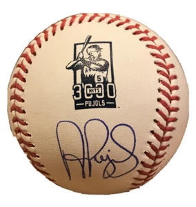 Albert Pujols Signed 3000th Hit Baseball St. Louis Cardinals / Anaheim Angels - Picture 1 of 1