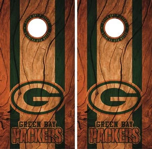 Green Bay Packers Cornhole Verpackung Spiel Skin Aufkleber Holz Design VZ428 - Bild 1 von 2