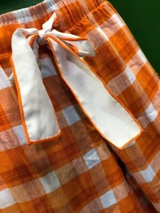 NFL Denver Broncos Pyjama Bottoms Gingham Pattern Women's Large NWT - Picture 1 of 5