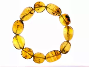 Mexican AMBER Crystal Bracelet - Beaded Handmade Jewelry, Healing Stones, 48455 - Picture 1 of 6