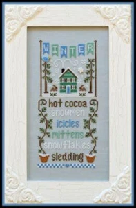 Invierno - Celebraciones de temporada de Country Cottage patrón de punto de cruz - Imagen 1 de 1