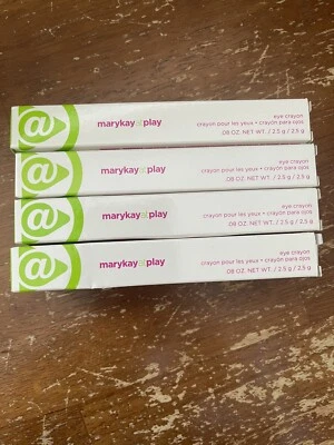Mary Kay At Play Eye Crayon Lot Of 8 Purple Smoke, In The Navy, Gold Mine, Green - Image 1 of 4