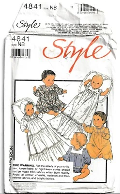Babies Layette - Vintage Pattern - Style 4841 - 1986 - Image 1 of 2
