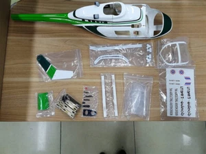 Helicóptero de radiocontrol tamaño B206 450 fuselaje prepintado para helicóptero de hoja de rotor de 325 mm - Imagen 1 de 2