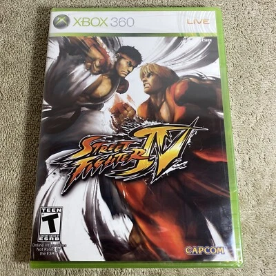 Street Fighter 4 IV (Microsoft Xbox 360, 2009) NEW White Label Early Printing - Image 1 of 4