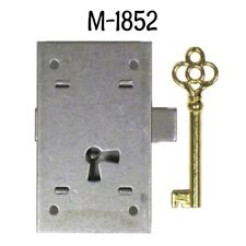 Flush Mount Cupboard Lock with Key - 3" - Steel - Cabinet Lock