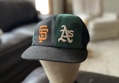 Vintage Oakland A's San Francisco Giants  MLB Snapback Hat Cap Baseball USA - Image 1 of 4