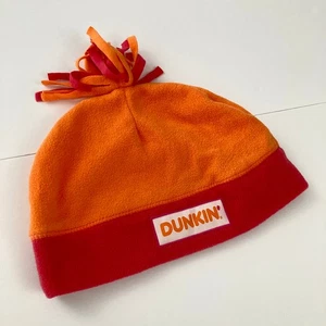 Dunkin' Orange & Pink Fleece Hat Philly Thanskgiving Day Parade Ski Winter - Picture 1 of 5
