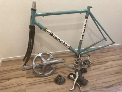 Bianchi Imola Celeste 51cm Steel Frame / Mixed Shimano Ultegra 6600/6700 10s Set - Image 1 of 4