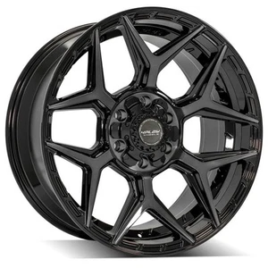 4PLAY Wheel 20x9 6x135 + 6x139.7 4P06 Black Truck Wheel (1) - Picture 1 of 9