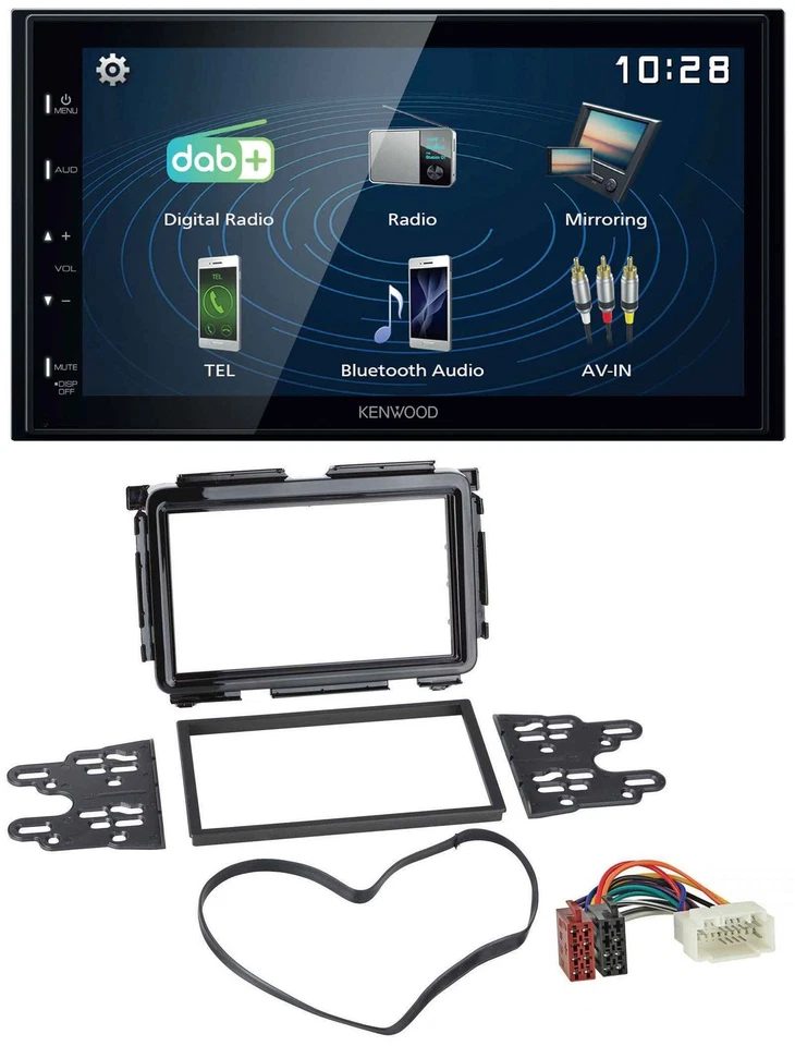 Kenwood 2DIN Bluetooth MP3 USB DAB Autoradio für Honda HR-V (RU, ab 2015) - Bild 1 von 4