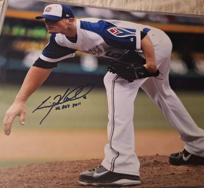Craig Kimbrel Signed Atlanta Braves 11x14 Photo With Inscription  - Image 1 of 4