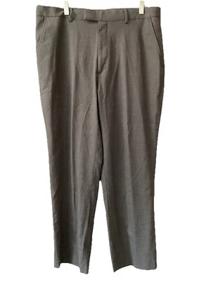 David Taylor Dress Pants Slacks Men’s 36x29 Charcoal Gray - Image 1 of 4