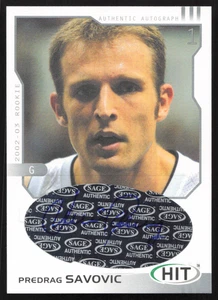 2002-03 SAGE Basketball HIT Predrag Savovic Autographs Silver #H11 RC Auto - Picture 1 of 10