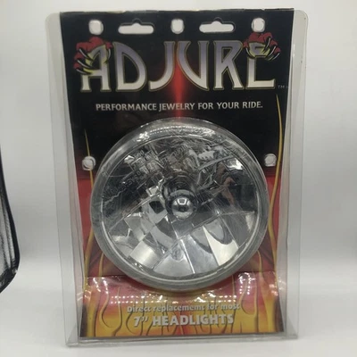 Фара мотоциклетная Adjure T70100 SAE-M—96 7 дюймов прозрачная линза алмазная огранка лед - Изображение 1 из 4
