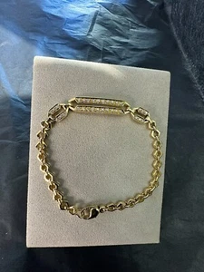Stilvolles Armband in 18 Karat (750) Gelbgold mit feinen Diamanten - Bild 1 von 13