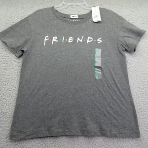 Friends Women's Logo Short Sleeve Graphic T-Shirt Gray Charcoal M MSRP:$13.00 - Picture 1 of 9