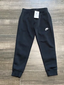 NEW Nike Sportswear Club Fleece Big Kids XSmall Pants - Black (DC7207-010) - Picture 1 of 9