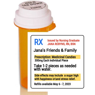 20 etiquetas adhesivas para regalos de fiesta de graduación de enfermería de 2"x2" cumpleaños Foto 1 de 3