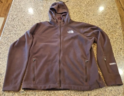 The North Face Windwall Hoodie Women's Large Brown 100% Polyester Full Zip - Image 1 of 4