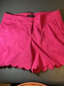 The Limited, Womens Pink Shorts With Scallop-Hem, Size 6 - Picture 1 of 2