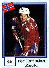 1992 Finnish Semic Stickers Snickers Backs #48 Per Christian Knold