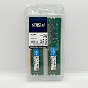 Crucial 32GB Kit (16GB x 2) DDR4 3200 MHz (PC4-25600) UDIMM 288-Pin Memory - CT2 - Photo 1/3