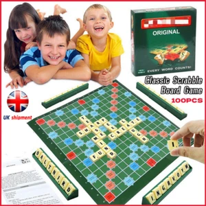 Classic Scrabble Board Game Gift Family Adults Kids Educational Toys Puzzle Game - Picture 1 of 11