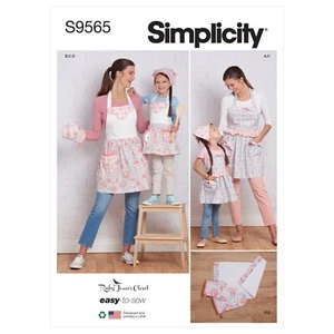 Simplicity Easy SEWING PATTERN S9565 Childrens & Misses' Aprons & Accessories - Picture 1 of 6
