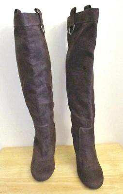 Mia "Intense" Mujer Marrón Imitación Gamuza Tela Botas, Tacón Apilado, Talla 6 M Foto 1 de 4