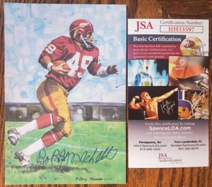 Bobby Mitchell Autographed Signed Goal Line Art HOF Card #/5000 JSA COA GLAC - Picture 1 of 1