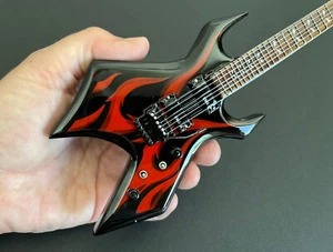 Slayer Collectible Kerry King Red Tribal B.C. Rich Custom Mini Guitar - Picture 1 of 12