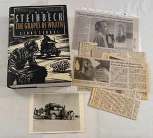 The Grapes Of Wraith John Steinbeck 50th Anniversary Ed. Hardback 1989 + Extras - Picture 1 of 15