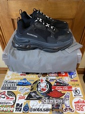 balenciaga triple s black ebay